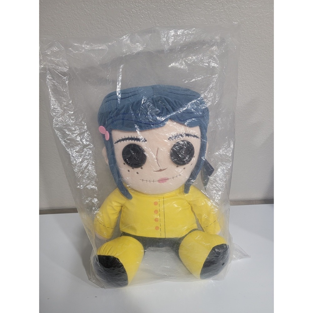 Coraline with Button Eyes Kidrobot by Neca 13 Medium Plush NEW With Tags